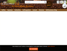 Tablet Screenshot of kaffee-welt24.de